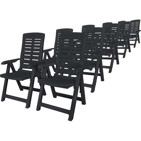 Maison Exclusive - Conjunto de comedor de jardín 11 piezas plásti (1/5)