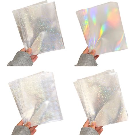 Pochette Pour Classeur A5 - 6 Anneaux - Chargement Par Le Haut - Pour Photos Cartes Et Documents - Lot De 4 (1/5)