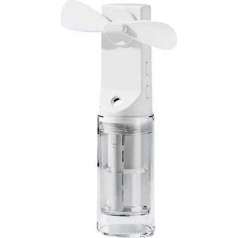 1 Sprühventilator, 4 Geschwindigkeitsstufen, wiederaufladbar, tragbar, weiß, für Zuhause, Büro und Reisen (1/5)