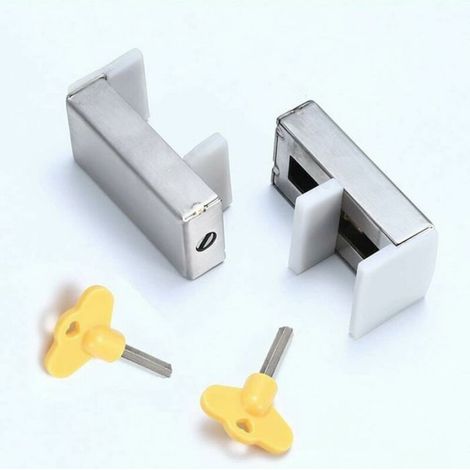 Limiteur De Fenetre Coulissante - Verrou En Alliage D'aluminium - Pour Fenetres Et Portes Coulissantes Horizontales Ou Verticales - 1 Pièce (1/5)