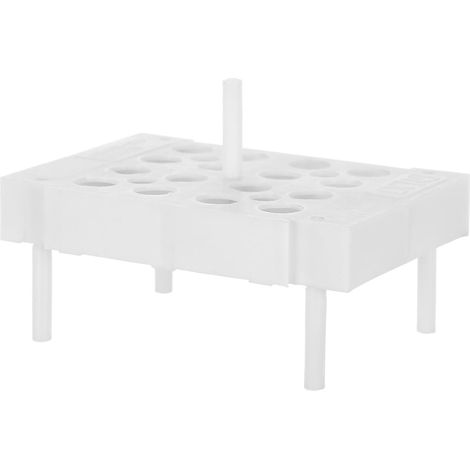Support en Plastique Blanc pour Tubes à Essai de Laboratoire Design Multifonctionnel et Gain de Place, Étagère à Tubes à Essai pour Rangement Scientifique (1/5)