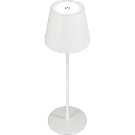 RealPower Lámpara de Mesa LED Blanca Regulable 37 cm (1/4)