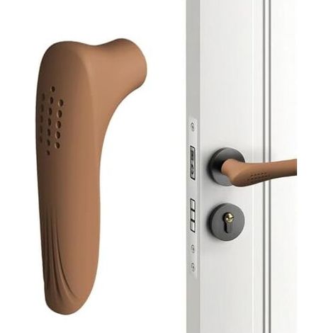 Silicone Door Handle Covers, L Shape Anti-collision Door Handle Cover, Safety Door Knob Protector, Non-slip Door Lever Protectors