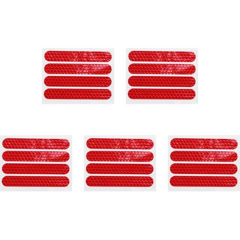 Kit de protection de roue avant en 20 pièces pour scooters Max G30, avec autocollants réfléchissants, rouge.