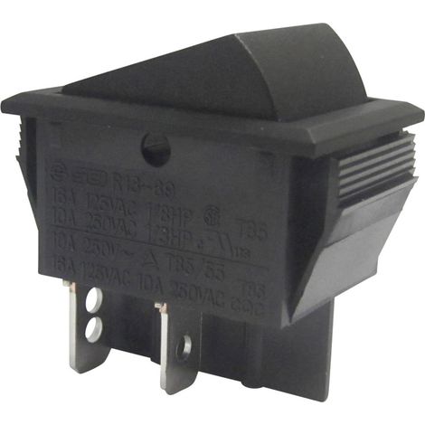 TRU COMPONENTS 1587523 Wippschalter TC-R13-69A-01 250 V/AC 10 A 2 x Aus/Ein rastend 1 St. (1/2)