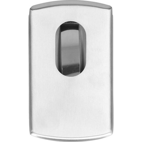 Porte-cartes poussoir manuel en acier inoxydable, boîte de rangement pour cartes de crédit et cartes d'identité, usage quotidien et professionnel (1/5)