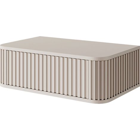 Selsey Ovarlo - Nachtkonsole mit Schublade, Greige, 63 cm