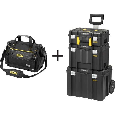 STANLEY FatMax PRO-STACK 4 Piece Mobile Tool Storage Tower INC Soft Tool Bag (1/5)