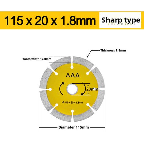 Lame de scie spéciale monobloc mixte pour machine à rainurer, lame de rainurage pour murs en argile, lame de coupe 300/350, résistante à l'usure (115201,8) (1/5)