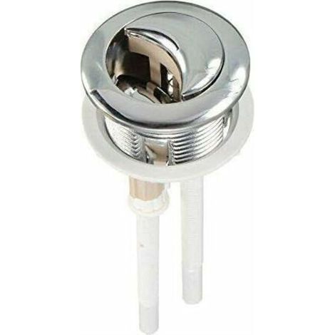 ALLIANDIS Double bouton de 38 mm pour la chasse d'eau des toilettes Pompes haute pression chromées Accessoires de toilette Outils inclus (1/5)
