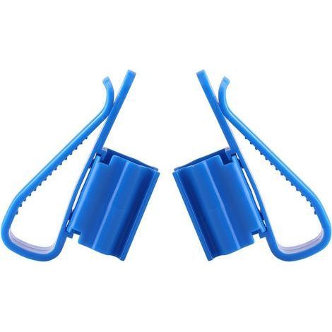 2 Pièces Tuyau Clips Colliers de Serrage en Plastique Réglable pour Tuyau d'eau Aquarium Pince de Montage de Réservoir de Poissons Support de Tuyau pour Tuyaux D'eau de 8-16MM (1/5)