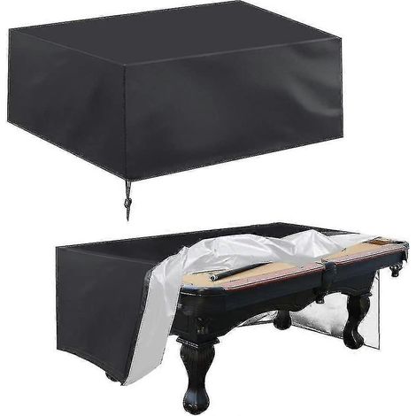 Housses de billard livrées rapidement, housses pour tables de billard de 7, 8 et 9 pieds avec cordon de serrage, housses de billard résistantes et imperméables (1/4)