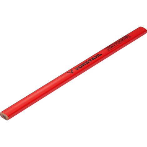 Crayon de charpentier HB 250 mm (25 cm) rouge 1 pc. Vorstahl (1/4)