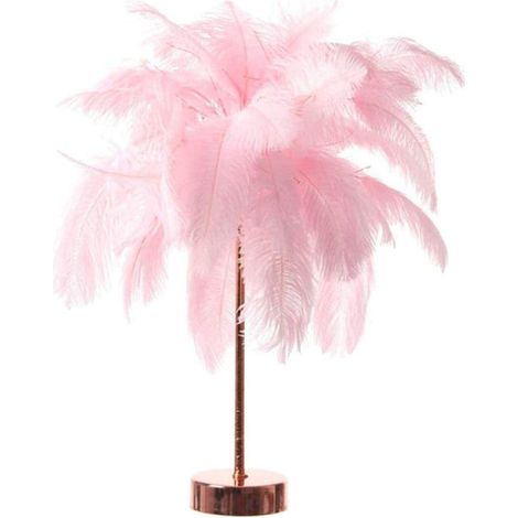 Lampe de chevet LED Feather Light avec télécommande pour chambre à coucher
