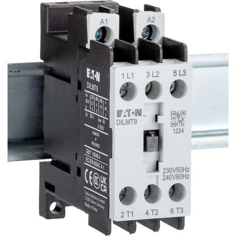 Eaton – Contacteur à clé 3 pôles 3NO 9 A 240 V c.a. – Utilisation AC-1 pour charges non inductives – 4 kW – Type à vis de connexion