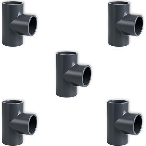 PVC T-piece Ø25/32/40/50 mm Swimming pool, plumbing, irrigation (1/5)