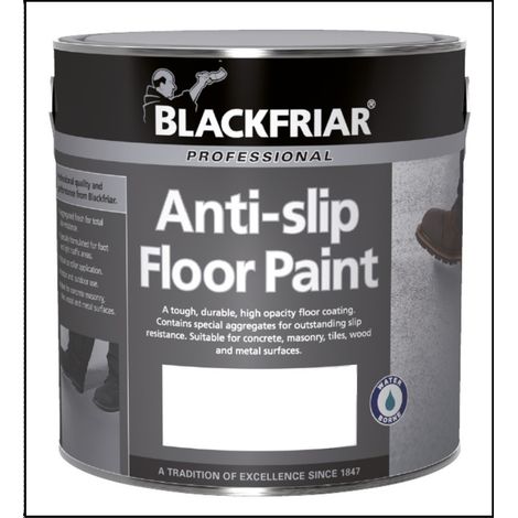 Blackfriar Anti-Slip Floor Paint - Tough and Durable - White - 1 Litre