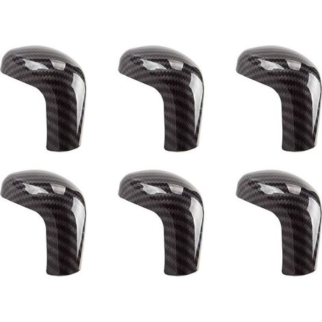 Set di 6 pezzi di finiture sportive in fibra di carbonio per il pomello del cambio automatico per Camry e Avalon 2018-2020. (1/3)