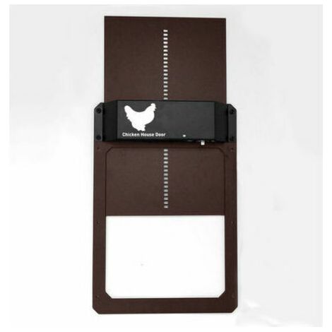 QORVA-Porte de poulailler automatique solaire en plastique renforcé - Porte automatique de poulailler alimentée par batterie (1/5)