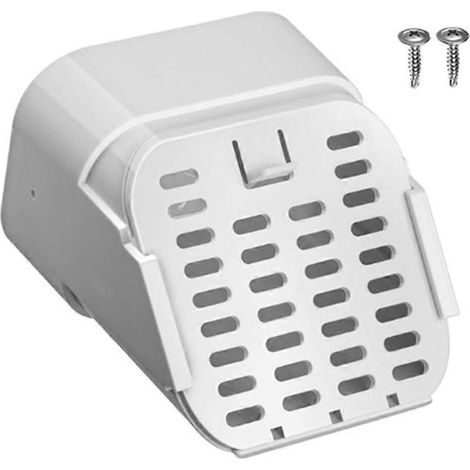 Raccord de descente de gouttière de type A 3" x 4", filtre de sortie et protection anti-feuilles pour le bas des descentes de gouttière (1/5)