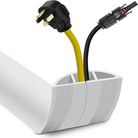 Passe Cable Sol Cache Cable Sol Auto-Adhésif 3M Cache Cable Sol Facile à Couper pour la Maison, Le Bureau, l'École, Les Concerts (1/5)