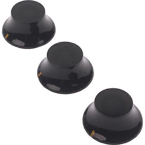 Lot de 3 boutons de volume et de tonalité pour guitare électrique Stratocaster-Black