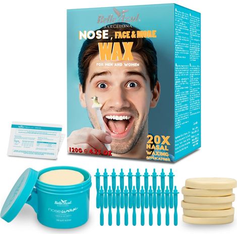 kit cire nez à la cire d'abeille bio, épilation rapide, 120 g (1/5)