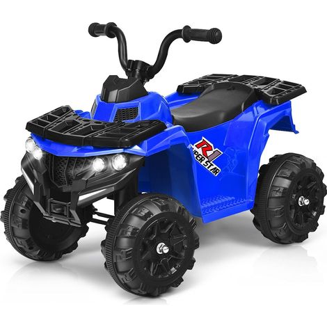 6V Electric Ride on Car Battery Powered Quad Bike ATV Vehicle Toy W/ Headlight (1/5)
