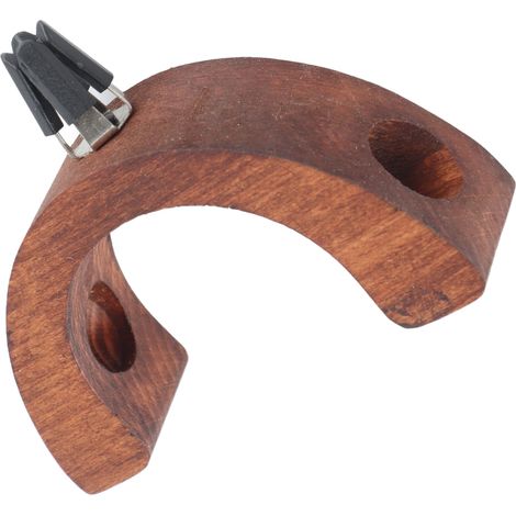 Jarrón para la consola central del coche: maceta de madera y cristal para flores de aromaterapia (9,5 x 8,5 x 3 cm) – juego de 2 jarrones con clip. (1/5)