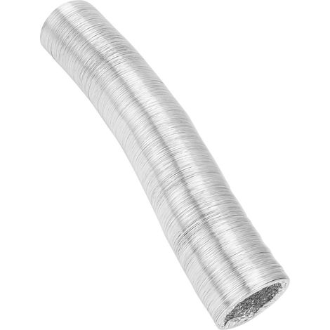 Tuyau de ventilation flexible de 10 cm (4 pouces) avec revêtement double face en aluminium, protection à 4 couches, étanche, 5 m/196,9 pouces (1/5)