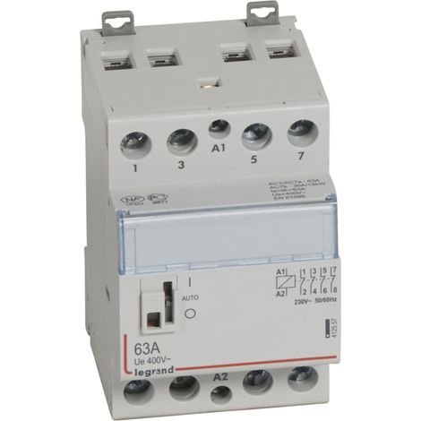contacteur legrand cx3 63a 4 contacts no bobine 230 volts - cm