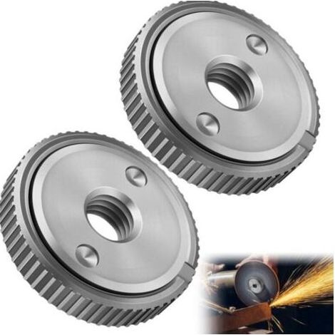 Pair Lntyq 2 Pièces L'éCrou,De Convient à Toutes Les Meuleuses Angulaires Avec Filetagem 14,Meuleuse D'Angle Angulaires Accessoires Disque A Tronconner Le Bois (1/5)