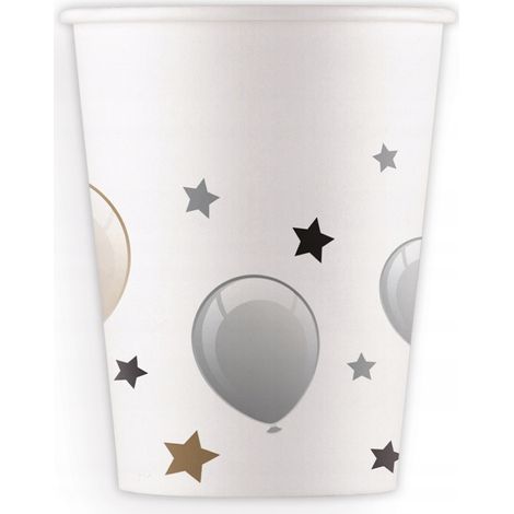 Bicchieri di carta per festa di compleanno, 200 ml, 8 pezzi (1/2)