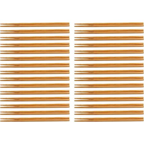 30 Pairs Wooden Chopsticks Set Anti Slip Reusable Lightweight Dining Chinese Chopsticks for Noodles (1/5)