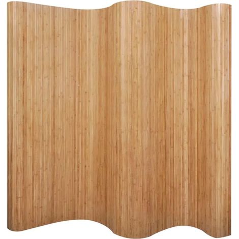 Cloison de séparation en bambou naturel 250x165 cm – Écran d'intimité opaque – Flexible et enroulable – Décoration intérieure – Fimei (1/4)