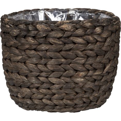 Scheurich Water hyacinth 25, vase en osier/pot de plantes en osier/pot en osier en Water hyacinth couleur : Brown, 25 cm de diamètre, 22.5 cm de hauteur, 10.6 l vol.