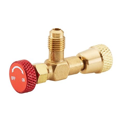 Válvula de carga sin pérdida para gases refrigerantes M-H 5/16" - HECAPO