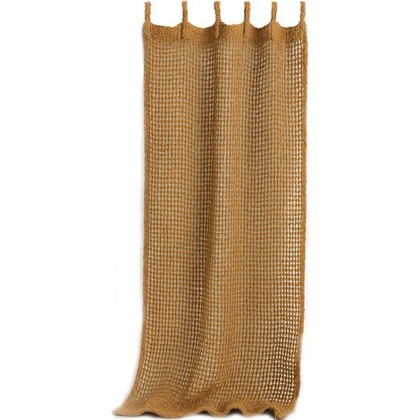 Privatefloor – Store banne auvent en fibre de coco 210x200 cm – 100% voile d'ombrage naturel – Texture ajourée pour brise légère (1/5)