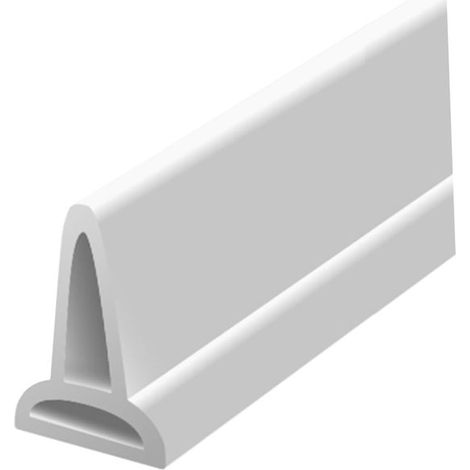 Seuil de douche - Barrière d'eau - 2 m - Bande autocollante en PVC - Arrêt d'eau pour porte de douche - Bande d'étanchéité salle de bain (1/5)