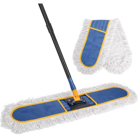 Balai serpillère Industriel 91 cm, Ensemble de Balai-serpillère Extra Large en Microfibre, Balai-serpillère Plat, balayeuse de Sol pour Le Nettoyage d'entrepôts, d'hôtels et de Maisons (1/5)