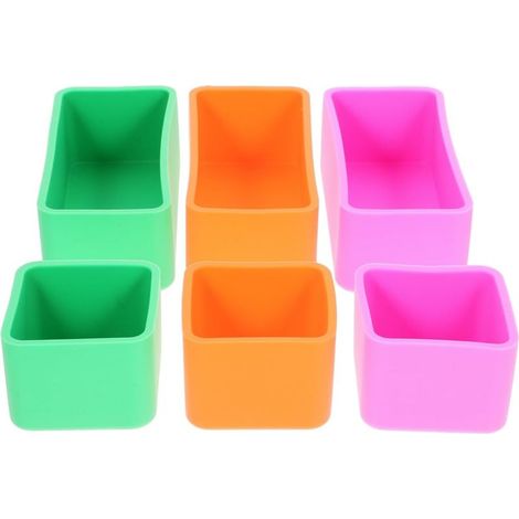 Boîte à repas portable en silicone 6 compartiments, légère et (1/5)