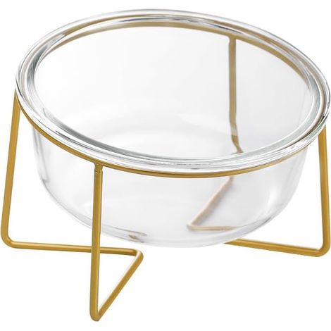 Gamelle surélevée anti-vomissements pour chat avec support en métal - Gamelle pour nourriture et eau pour petits chiens et chats (1/5)