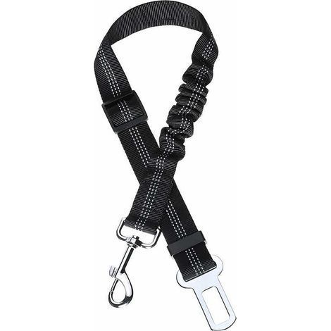 Cintura di sicurezza per cani, cintura di sicurezza per auto per cani con sistema di assorbimento degli urti e moschettone robusto, imbracatura regolabile per cani e gatti, nera (1/4)