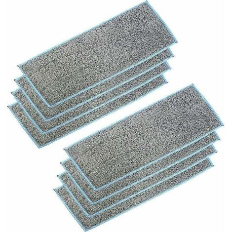 Pack de 8 Tampons Humides Lavables et Réutilisables pour Robot Nettoyeur 270x106mm (1/4)
