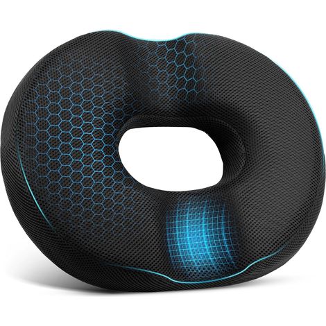 Cuscino per sedia a ciambella, cuscini per sedia a ciambella per post-parto, gravidanza ed emorroidi, sollievo da sciatica, dolori all'anca e al coccige, cuscino per sedia da ufficio per impiegati sed (1/5)