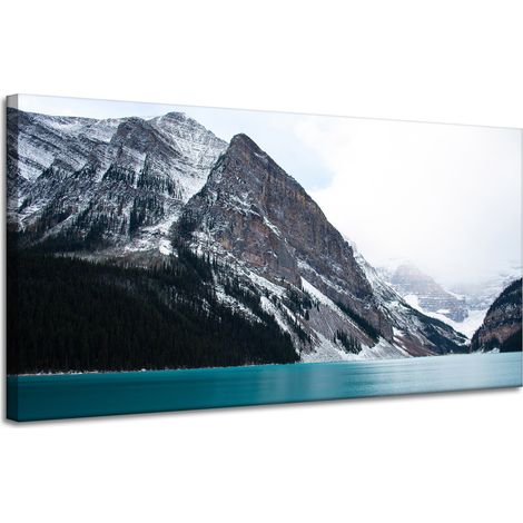 Leinwanddruck Naturlandschaft See 120x60