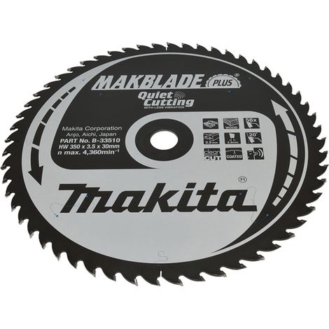 Makita B-33510 Lama Sega Circolare T.C.T. 350x30mm 56T Legno