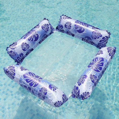 Lettino gonfiabile multifunzionale 4 in 1 con rete – Sedia da nuoto traspirante per adulti – Amaca acquatica – Lettino da spiaggia – Sport acquatici (1/5)