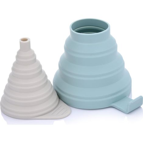 Juego de 2 embudos plegables de silicona fyndig duka (1/5)