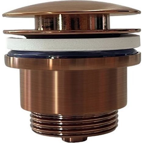 Vanne de vidange universelle pour lavabos et bidets, installation simple et options de bouchon, compatible avec trop-plein et sans trop-plein (1/3)